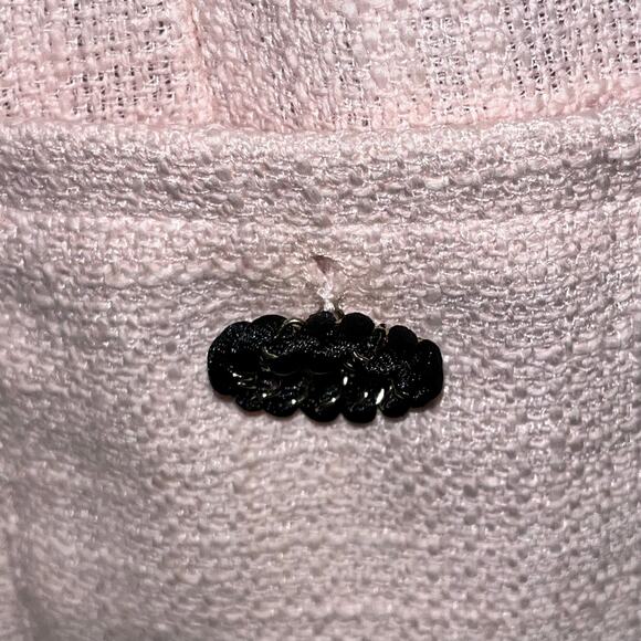 Karl Lagerfeld Paris Pink Tweed Shift Dress with Front Pockets Size 6 - Picture 6 of 10